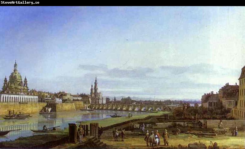 Bernardo Bellotto Dresden from the Right Bank of the Elbe above the Augustus Bridge